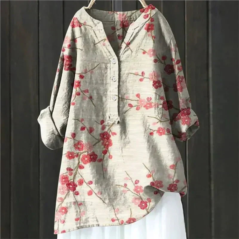 Zara | Chic Blouse with Floral Accents for Women