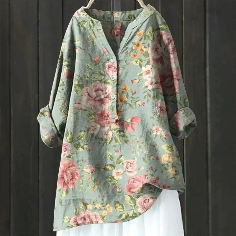Zara | Chic Blouse with Floral Accents for Women