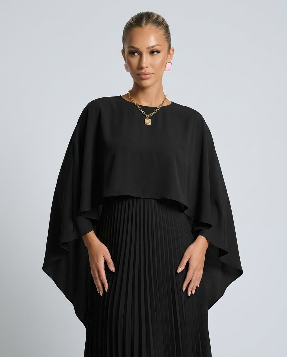 Viviana | Cape Maxi Dress